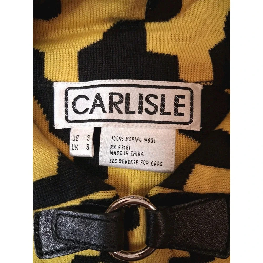 Carlisle 2 Piece 100% Merino Wool Size Small Long Cardigan & Top - Picture 4 of 16